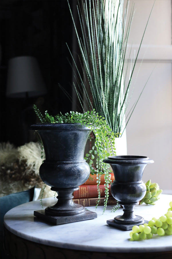 Small Black Marble Medici Vase