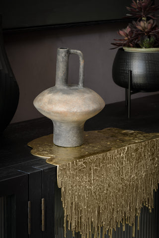 Black Terracotta Jug Vase