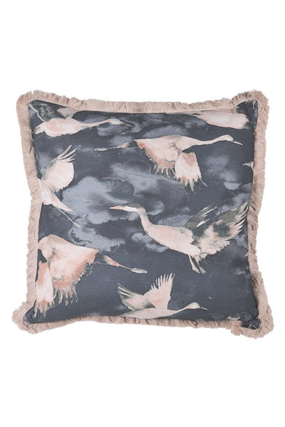 Fringe Bird Cushion
