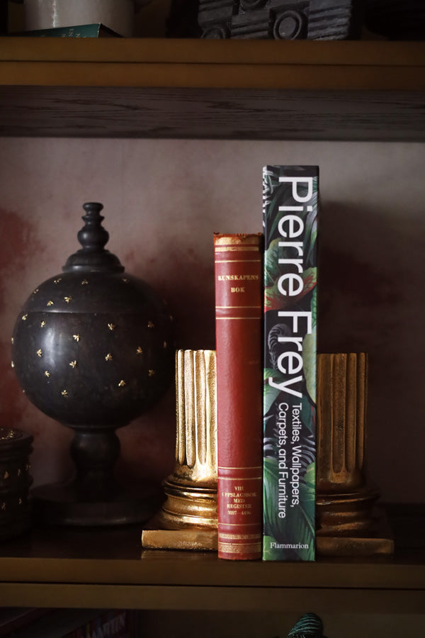 Gold Pillar Bookends