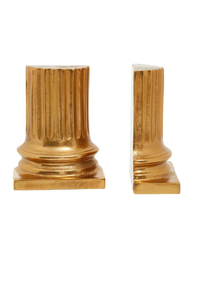 Gold Pillar Bookends