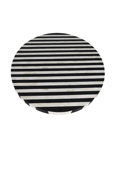 Black & White Inlay Dining Table
