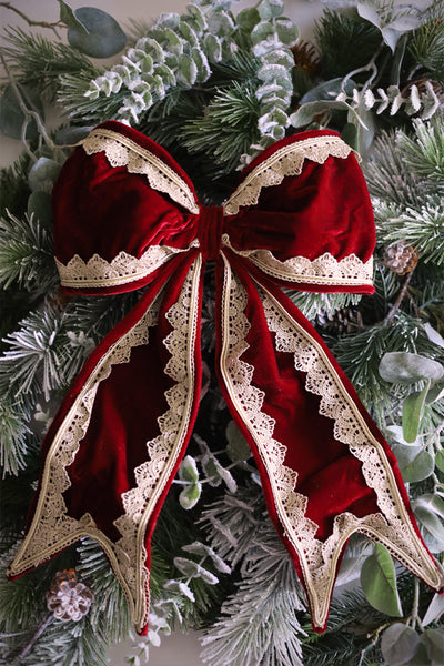 Scarlet Red Large Bow
