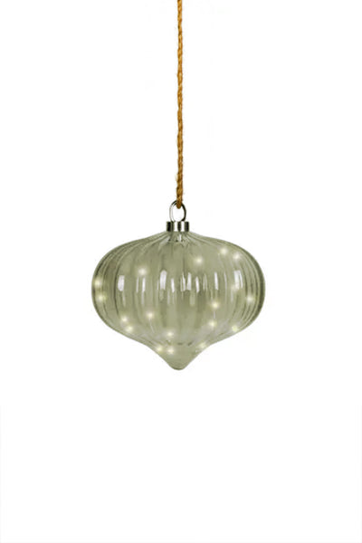Green LED Bauble Onion
