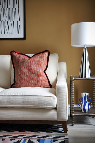 Kauai Cushion in Rust Red