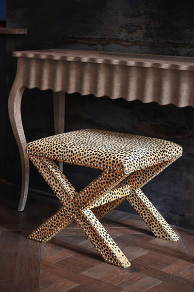 Leopard Print Stool