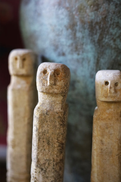 Tall Stone Figure Statue