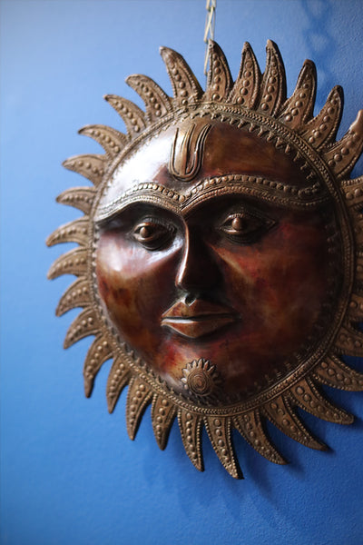 Antique Brass Sun