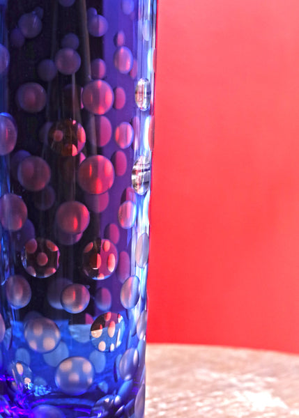 Cobalt Polka Dot Vase