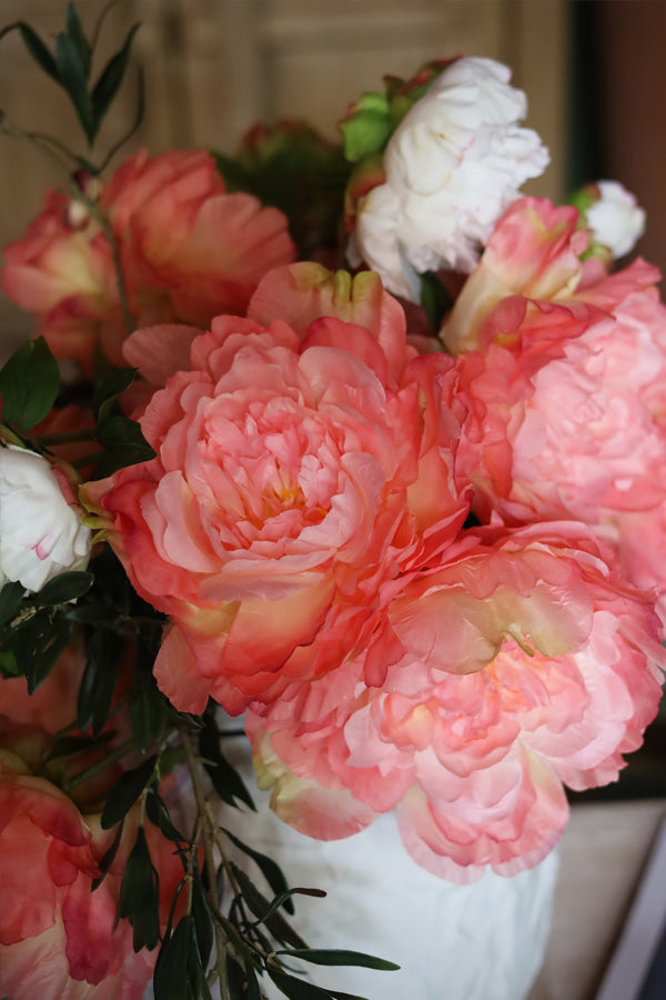 Blush Peach Peony Stem