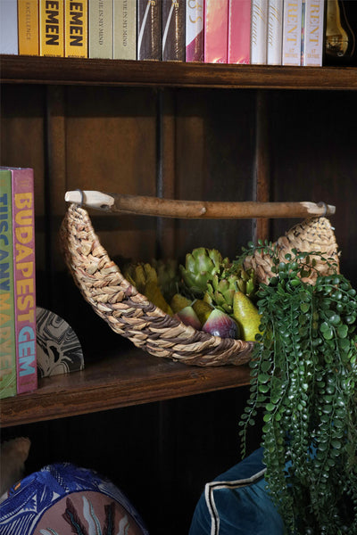 Woven Crescent Basket