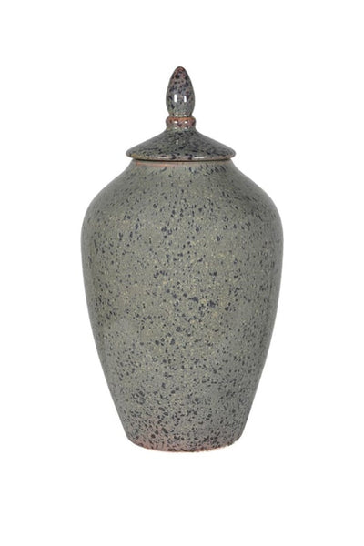Green Speckle Lidded Jar
