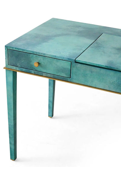 Silvy's Dressing Table - Teal Gloss Vellum