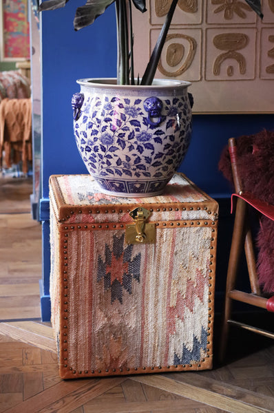 Patterned Jute Trunk
