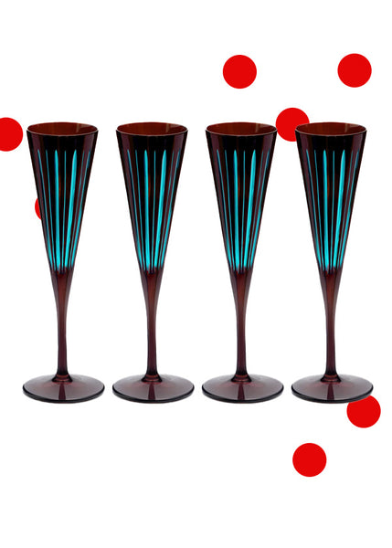 Prism Champagne Flutes