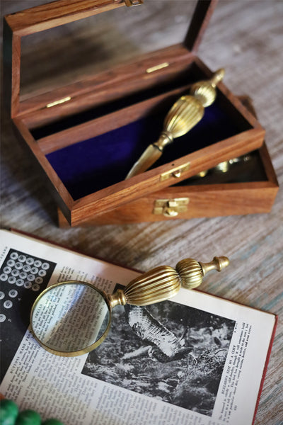Magnifying Glass & Letter Opener Set