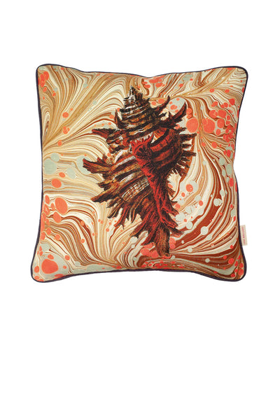 Marbled Conch Velvet Cushion