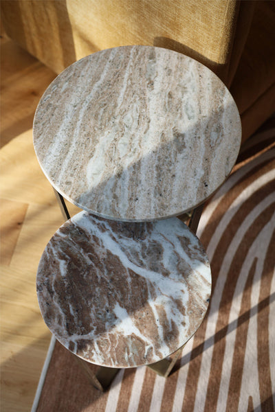 Marble Side Table Set