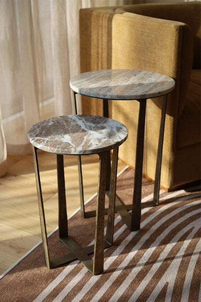 Marble Side Table Set
