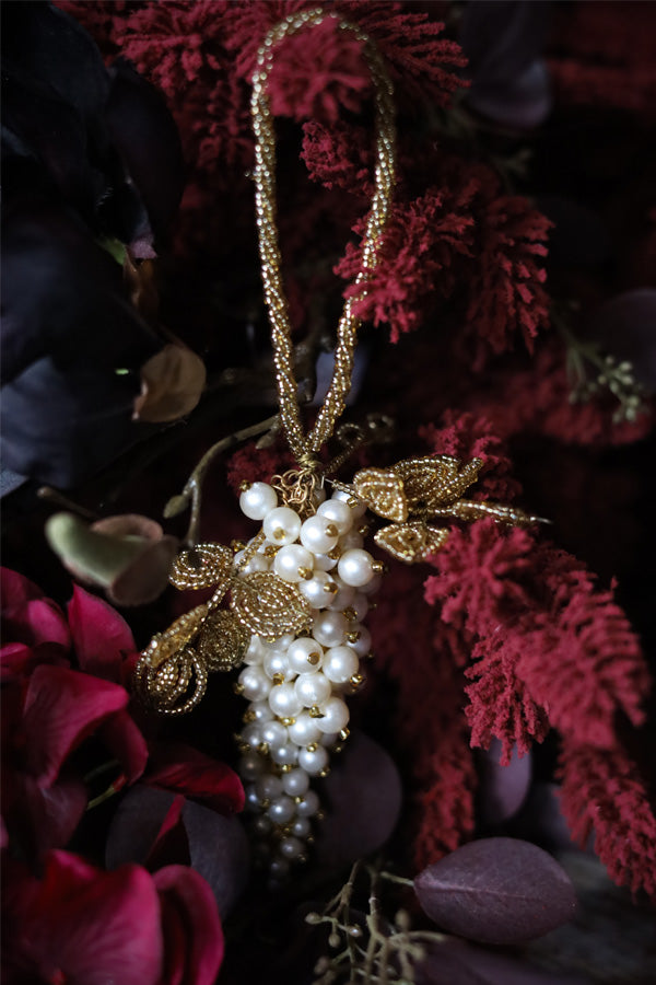 Pearl Bead Grapes Hanging Decoration