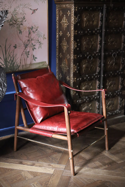 Oxblood Leather Chair