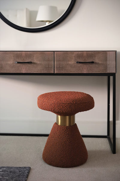 Chestnut Boucle Stool
