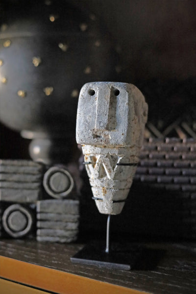 Stone Face Statue