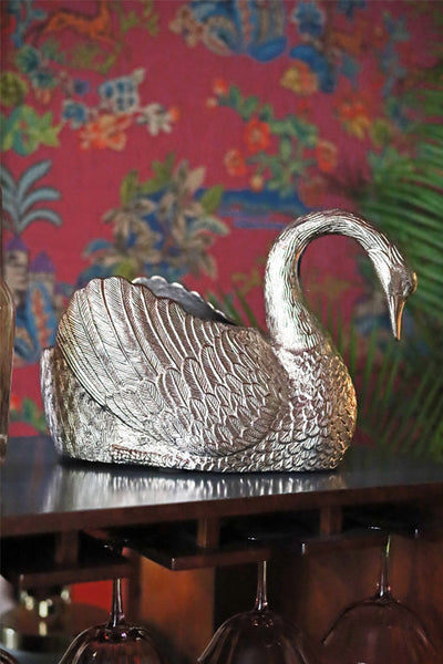 Silver Swan Metal Wine Cooler