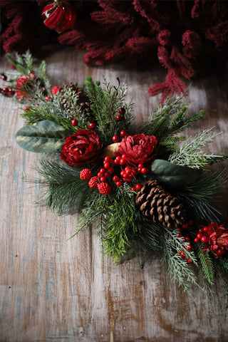 Red Berry Festive Table Centre piece