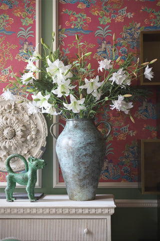 Large Verdigris Urn