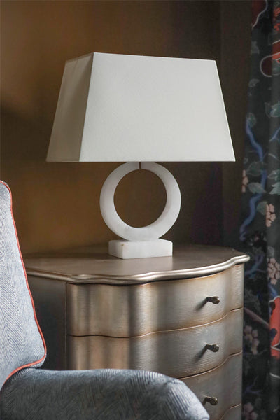 Alabaster Ring Table Lamp