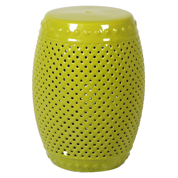 Lime Ceramic Stool