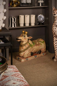 Nandi  Wooden Statue